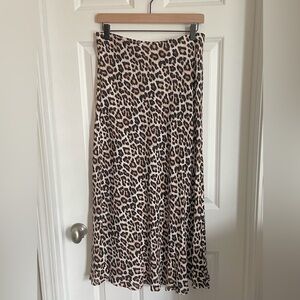H&M Animal Print Maxi Skirt